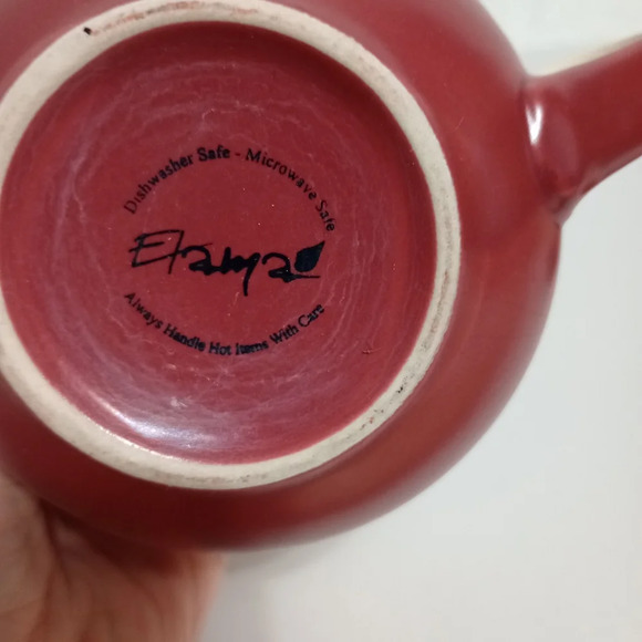 ELANYA Coffee Cup Mugs Set Of 4 Oversized Speckled - Picture 7 of 7